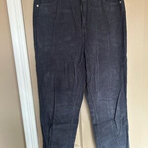 Women's Gray Corduroy Pants